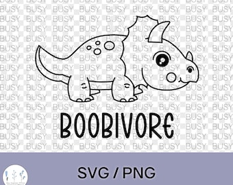 Boobivore SVG PNG Clipart  for Baby Shirt Digital Instant Download