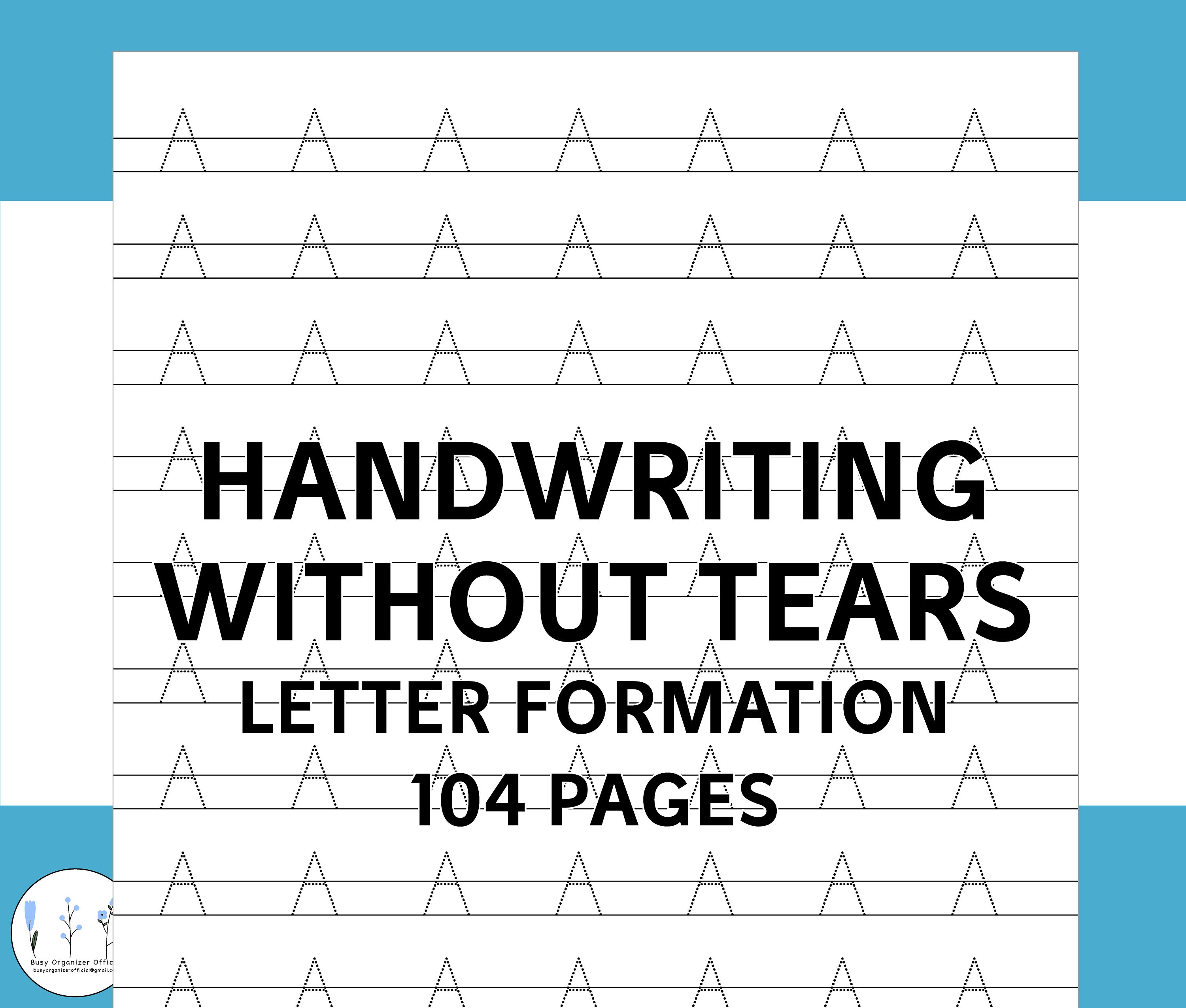 Handwriting Without Tears Letter Formation A-Z Printable Tracing Practice  Worksheet Paper Instant Download Digital Format for Kids -  New Zealand