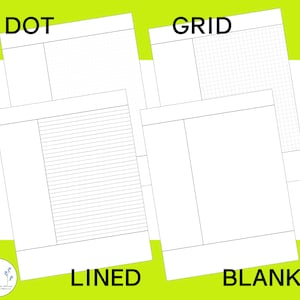 Cornell Notes Method Paper Printable Pdf Digital Instant Download Lined Blank Dot Grid Note Taking Template for Student