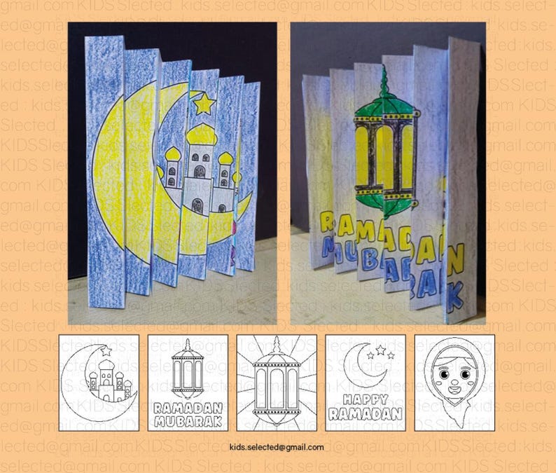 Ramadan Craft Agamograph Activities Bulletin Board Idea for 3D Project ...
