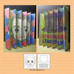 Presidents Day Craft Bulletin Board Coloring Pages Abraham Lincoln Activities Printable for Kids Kindergarten Projects