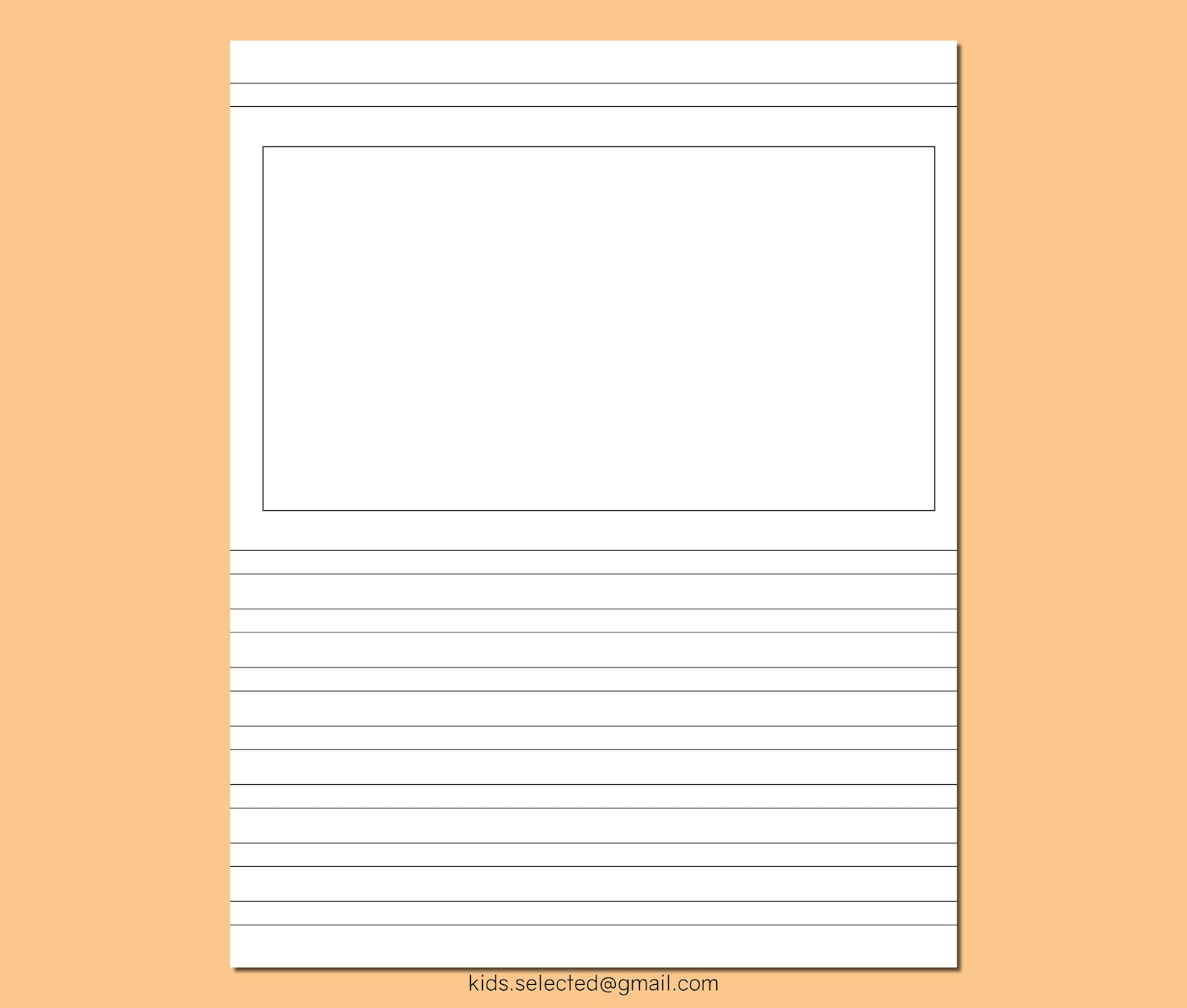 Handwriting Without Tears Paper Narrow Lines Printable Instant Download ...