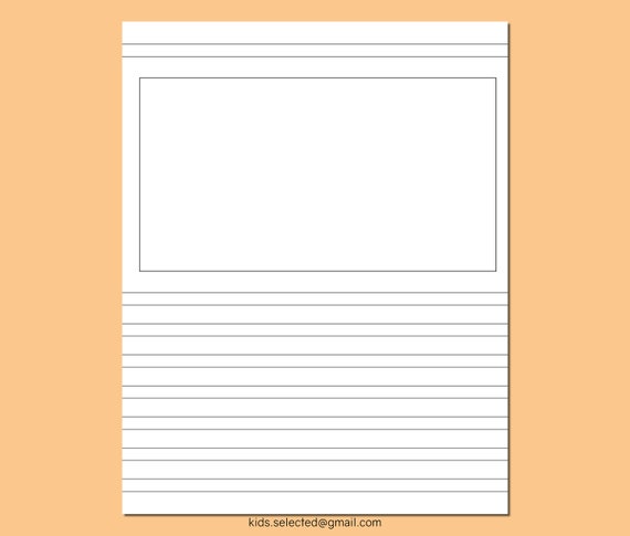 Handwriting Without Tears Paper Narrow Lines Printable Instant Download for  Kids Kindergarten Preschool Story Writing With Picture Box 