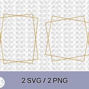 Square Frame Svg Rectangle Frames Svg Bundle Png Clipart Digital Instant Download