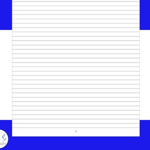 lined paper with numbered pages 1 200 printable pdf digital etsy