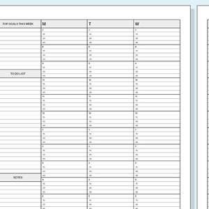 Weekly Appointment Planner Hourly Planning Sheet Undated Daily Schedule Pdf Template Digital Instant Download 8.5x11 image 2