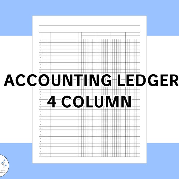 Printable Account Ledger - Etsy