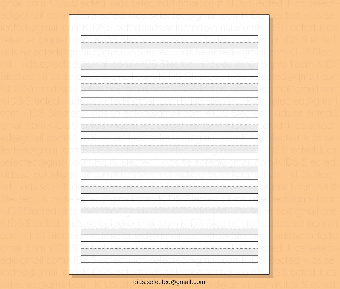 highlighted-writing-paper-for-kids-grade-1-printable-etsy