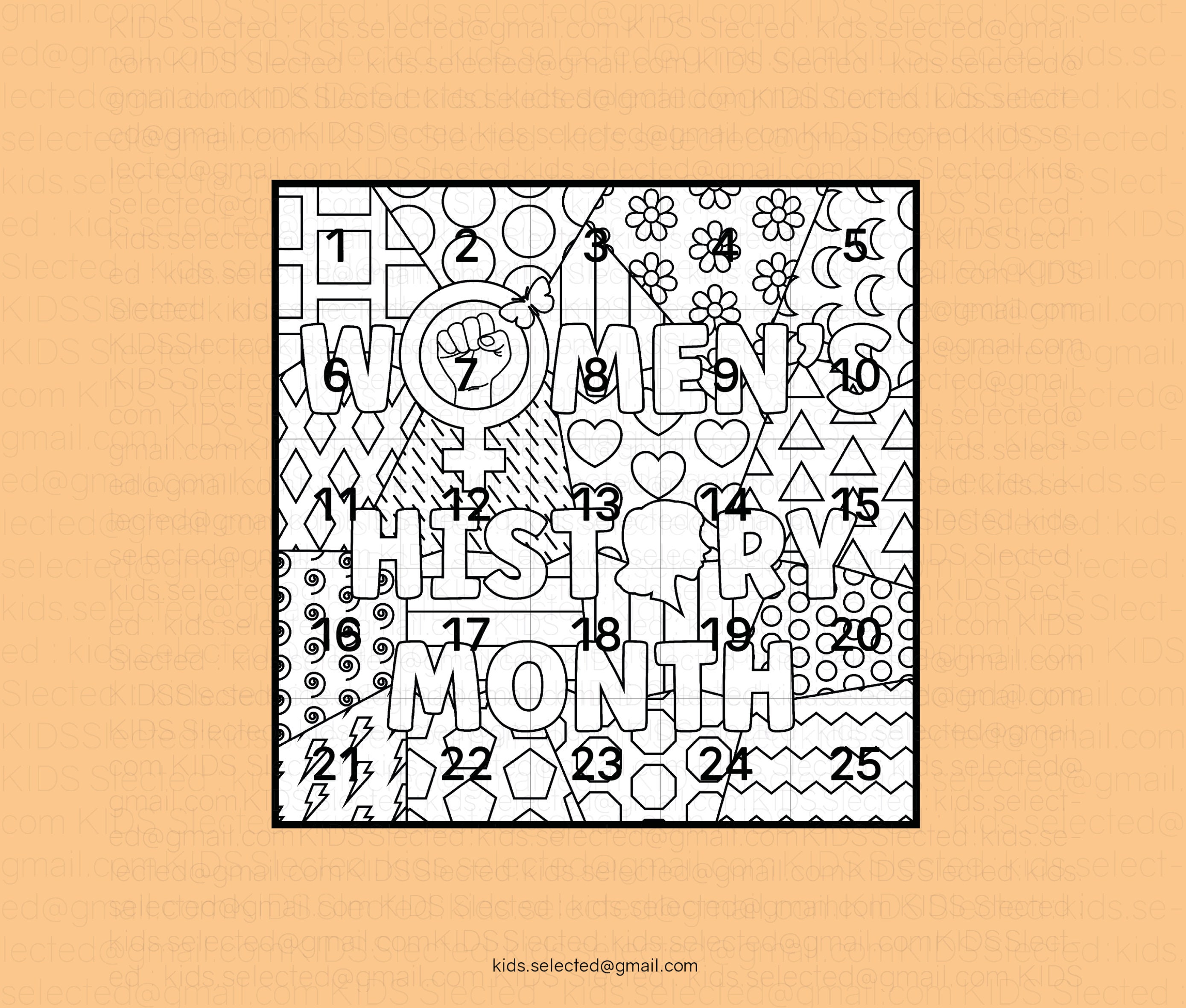 Womens History Month Poster Bulletin Board Coloring Pages Activities ...