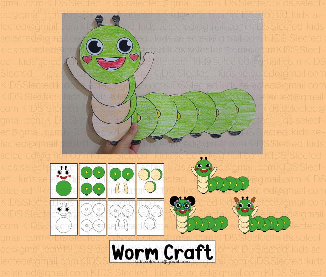 Caterpillar Craft Back to School Bulletin Board Worm Coloring Pages ...
