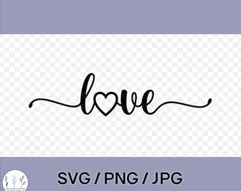 Love Heart SVG Digital Instant Download Valentine's Day JPG PNG for Sublimation Shirt Craft