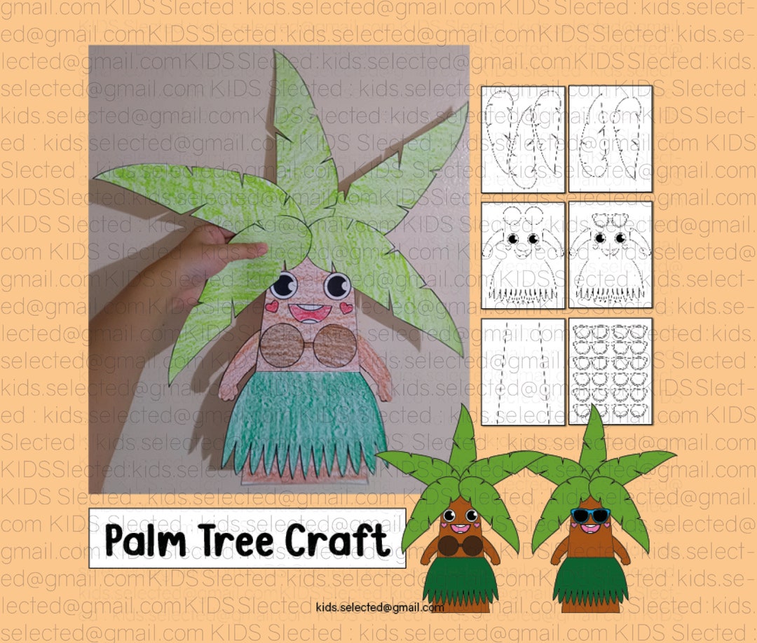 Palm Tree Craft Summer Bulletin Board Coloring Pages End of the Year ...