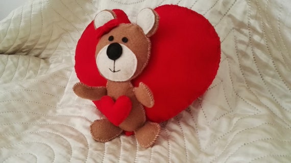 heart shaped teddy bear