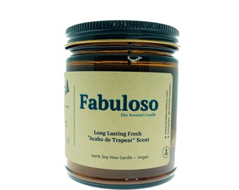 Fabuloso Like Scented Hand Crafted Soy Candle ~ Hand Made, Long Lasting Scent