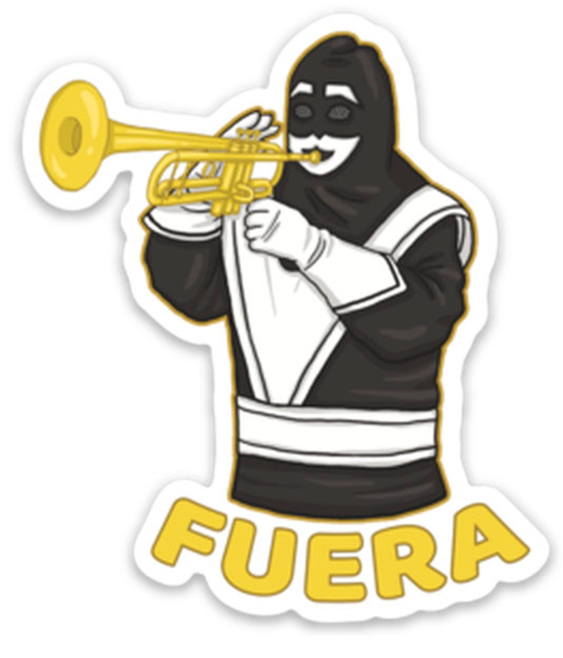FUERA El Chacal Sticker Premium Die Cut Vinyl Mexican Etsy UK