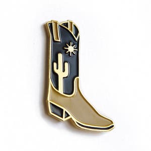 High Noon Cowboy Boot Enamel Pin