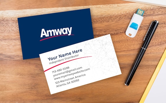 Amway Custom Business Card Double Sided Etsy