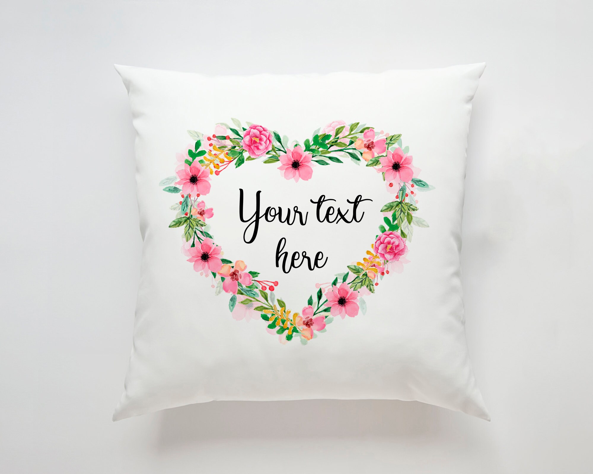 personalised text cushion