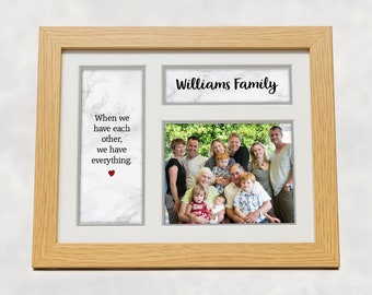 Personalised Family Picture Frame  - Family Gift - Family Picture Frame - Personalised Family Gift - Personalised Gift - Photo Gift