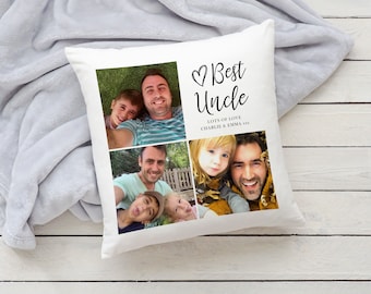 Personalised Uncle Cushion - Uncle Cushion - Uncle Gift - Best Uncle - Best Uncle Gift - Personalised Gift - Photo Gift