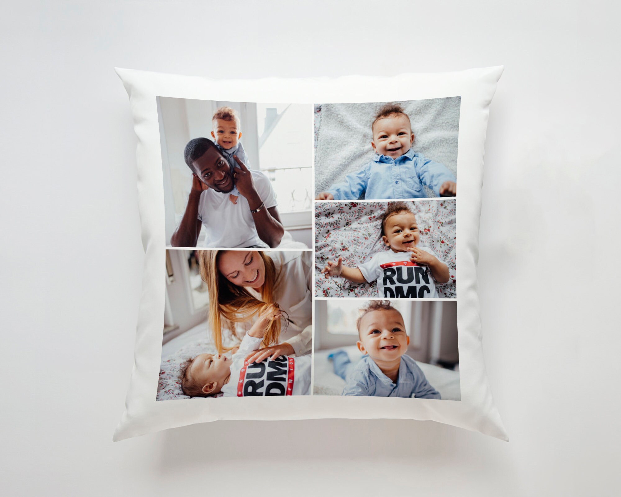 personalised collage cushion