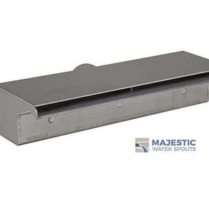 Sutton 12&quot; Smooth Water Waterfall Spillway Scupper Spout for Pools, Fountains, Water Features, Etc - Stainless Steel