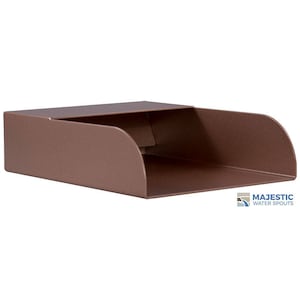 Mosegi 6” Rectangular Water Fountain Spout Scupper - Copper