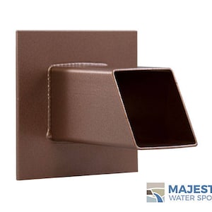 Gallant 2&quot; Square Water Fountain Spout - Copper
