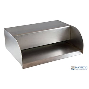 Picard 12&quot; Cascading Water Step Scupper Spillway Spout for Pools, Fountains, Water Features, Etc - Stainless Steel