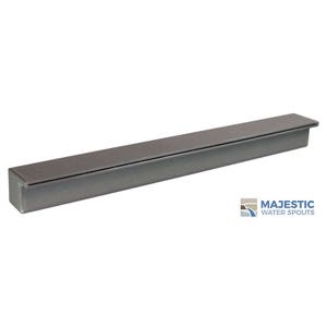 Tomaso 36&quot; Smooth Water Fountain Scupper Spillway Spout for Pools, Fountains, Water Features, Etc - Gray ABS Plastic