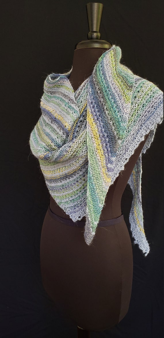 Shawl -  River Snizort - Windswept - Superfine Alpaca and Rayon