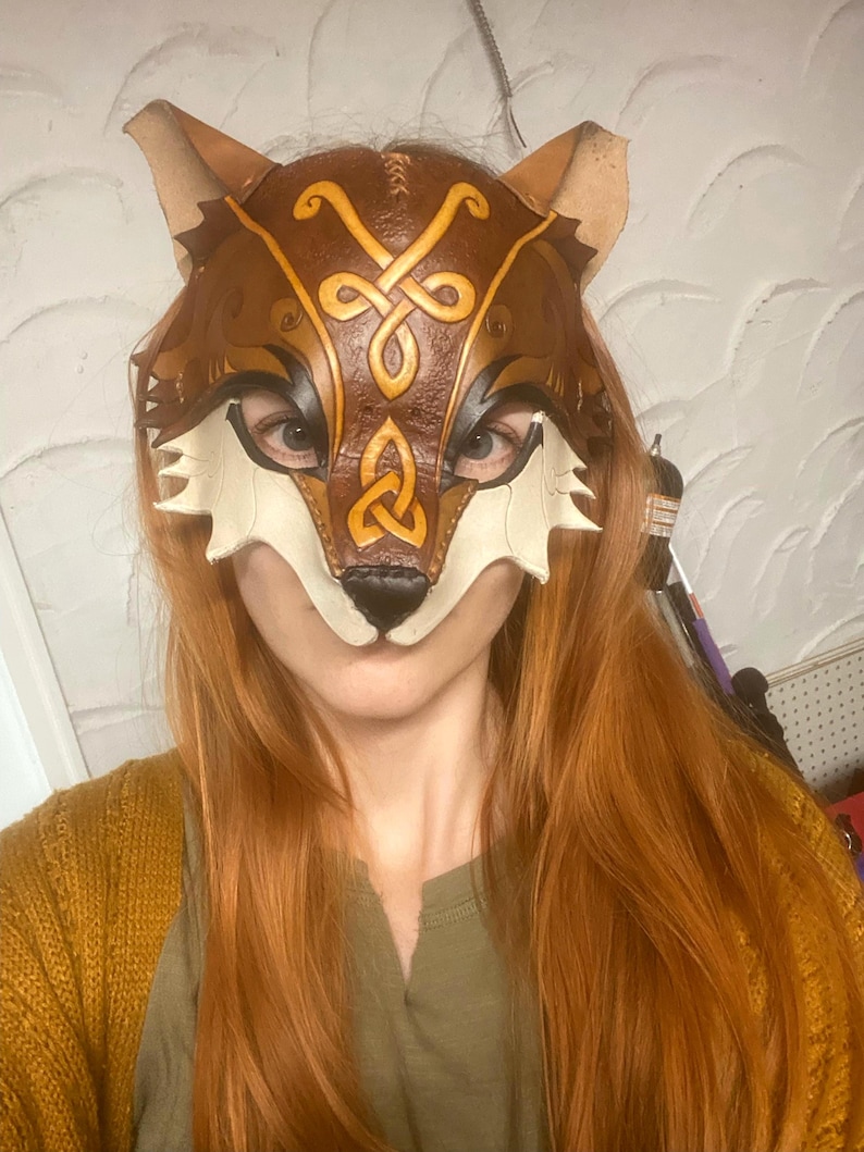 Fox Mask Shape Leather Fox Mask Pattern - Etsy