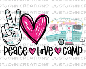 Download Peace Love Camp Etsy