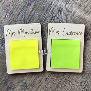 Teacher Gift | End of year Teacher Gift | Christmas Gift | Gift from Student | Sticky Note Holder | Custom Teacher Gift