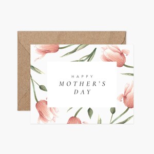 Muttertagskarte | Blanko Grußkarte | Mama | Mama | Blumen Karte