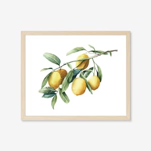 When Life Gives You Lemons | Lemon Art Print | Home Decor | Summer Decor | Gift