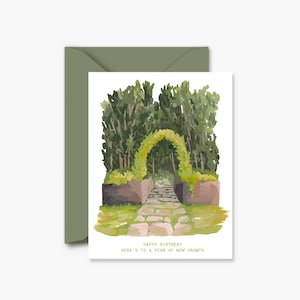 Happy Birthday New Growth Greeting Card | Blank Card | Birthday Card | Floral Greeting Card | Flowers | Friendship