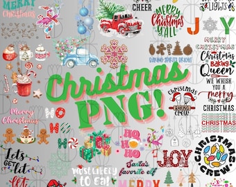 Paquete PNG navideño: diseños festivos para manualidades DIY