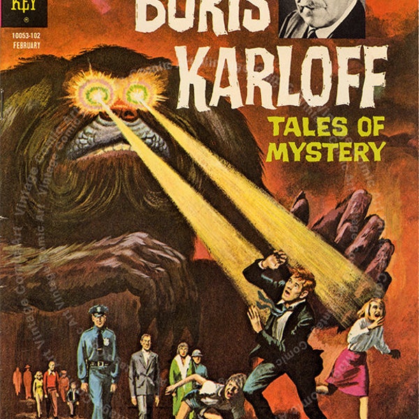 Boris Karloff - Tales of Mystery #33 Comic Book Cover Art