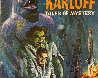 Boris Karloff - Tales of Mystery #26 Comic Book Cover Art