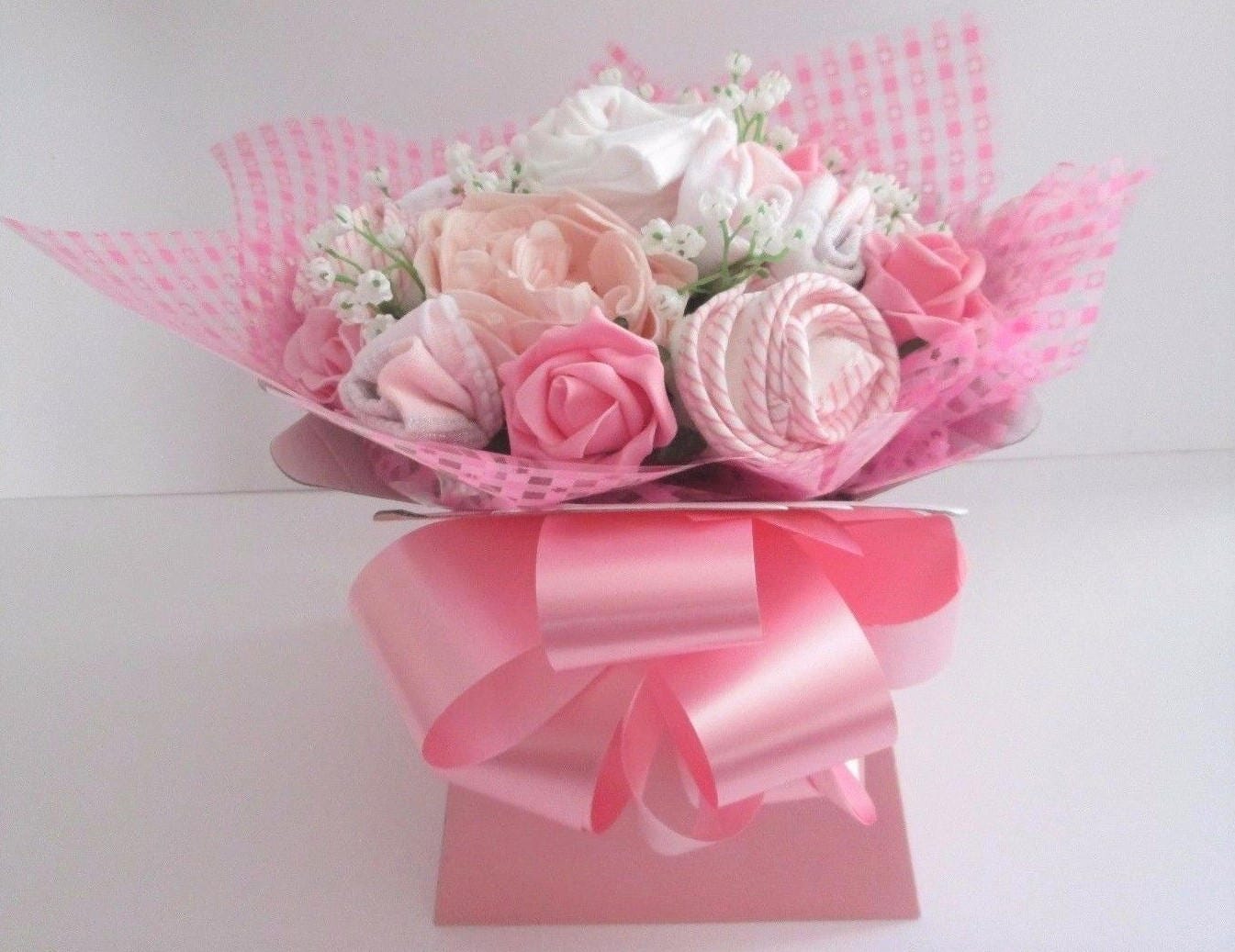 Baby Clothes Bouquet Gift Baby Shower Gift New Mum Gift Etsy UK