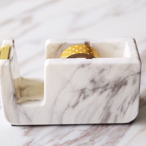 Acrylic Marble Tape Dispenser Minimalist Tape Dispenser Etsy