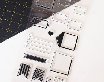 Flag Clear rubber Stamps/Happy birther clear stamp/Planner Stamps/Stamp Set/Food Stamps/Planning accessory/