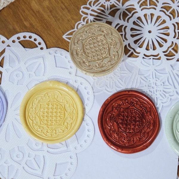 Decorative pattern Wax Seal Stamp Kit floral Wedding  wax seal stamp journal Wax Seal Stamp