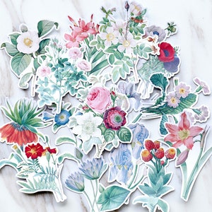 flowers and plants  stickers set/ Planner Stickers/ Filofax Stickers/beautifukl stickers/Floral Scrapbook Sticker