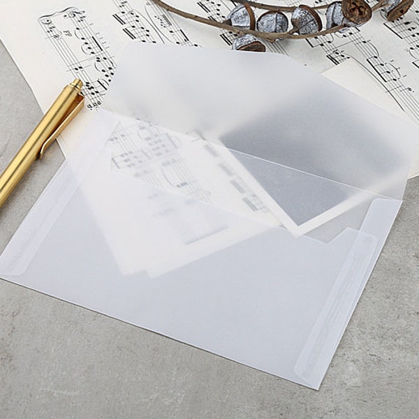 Transparent  Envelopes / white clear envelopes/Clear Envelopes / Glassine Envelopes/gift packing