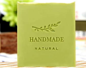 Handmade natural soap stamp, handmade soap stamp, custom soap stamp, acrylic soap stamp