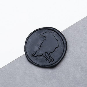 Raven Wax Seal Stamp/Raven Wax Seal Stamp/flower Wedding wax seal stamp/ wedding wax seal kit