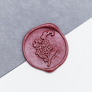 Myosotis sylvatica flower Wax Seal Stamp/wild flower Wax Seal Stamp/ wedding invitation wax stamp/gift for fitness lover