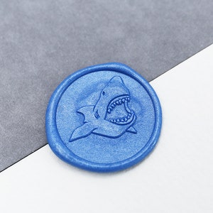 Shark Wax Seal Stamp/ sea fish Wax Seal Stamp/scrapbook Wax Seal Stamp /gift for kids/ wax stamp gift box